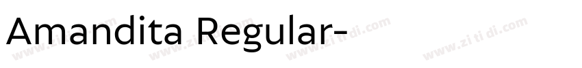 Amandita Regular字体转换 Amandita Regular字体转换